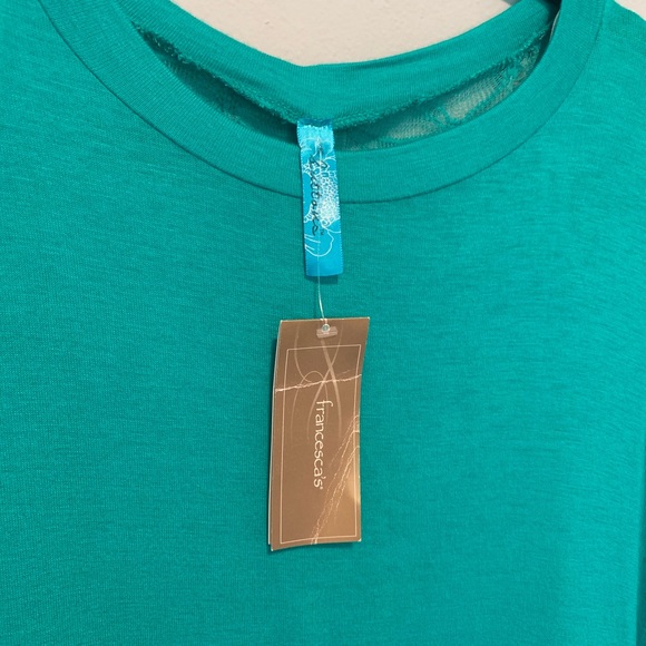 NWT Buttons Francescas Teal Lace Long Sleeve Top S - Picture 6 of 9